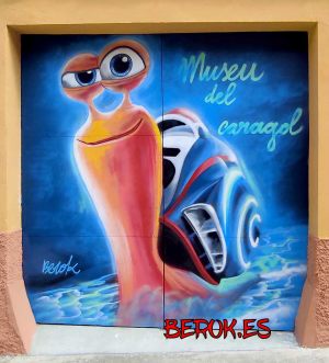 Graffiti Caracol Turbo Persiana Lleida 300x100000
